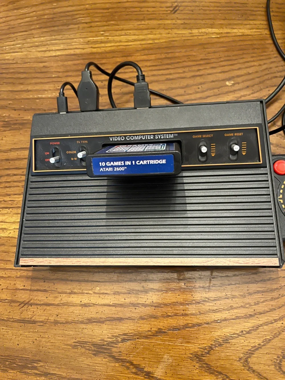 ATARI 2600+ CONSOLE & JOYSTICK and GAME